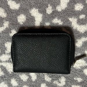Black leather wallet